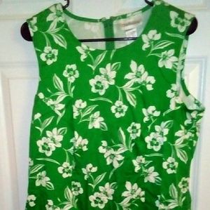 Green and White Floral, Chadwick's Dress